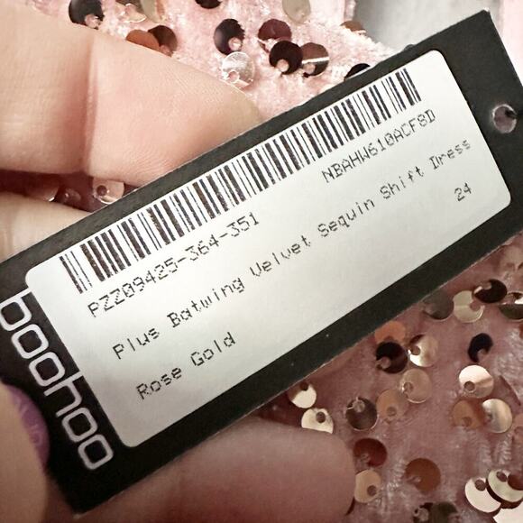 Boohoo Pink Sequin Mini Dress - Picture 8 of 13